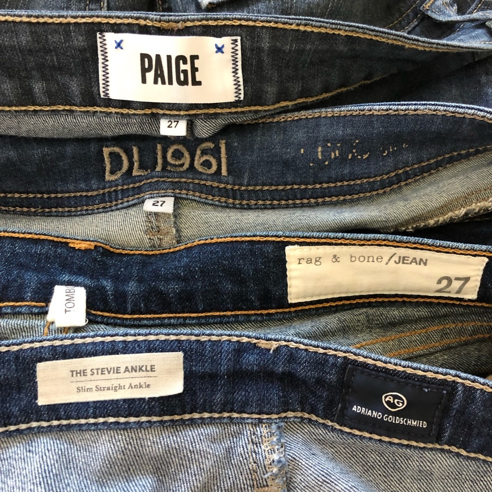 4 pairs sz 27 denim AG Rag & Bone Paige DL1961
